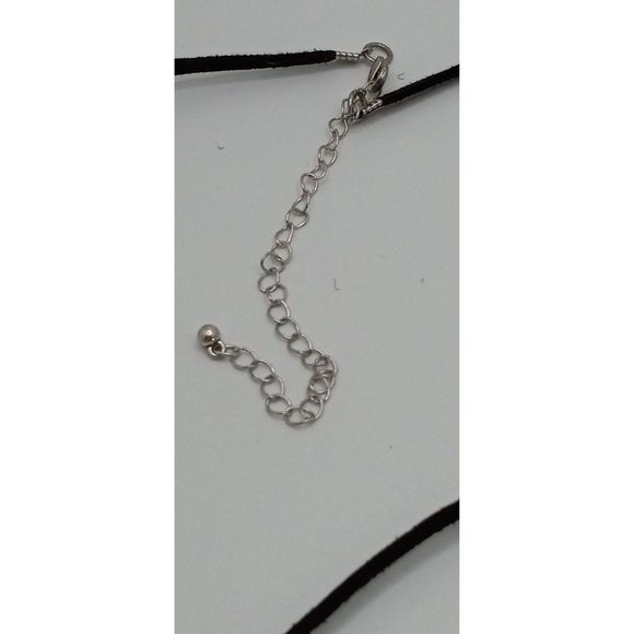 Large Artisan‎ Heart Pendant Rhinestones Silver Tone Statement 20" Long Necklace - Picture 5 of 7